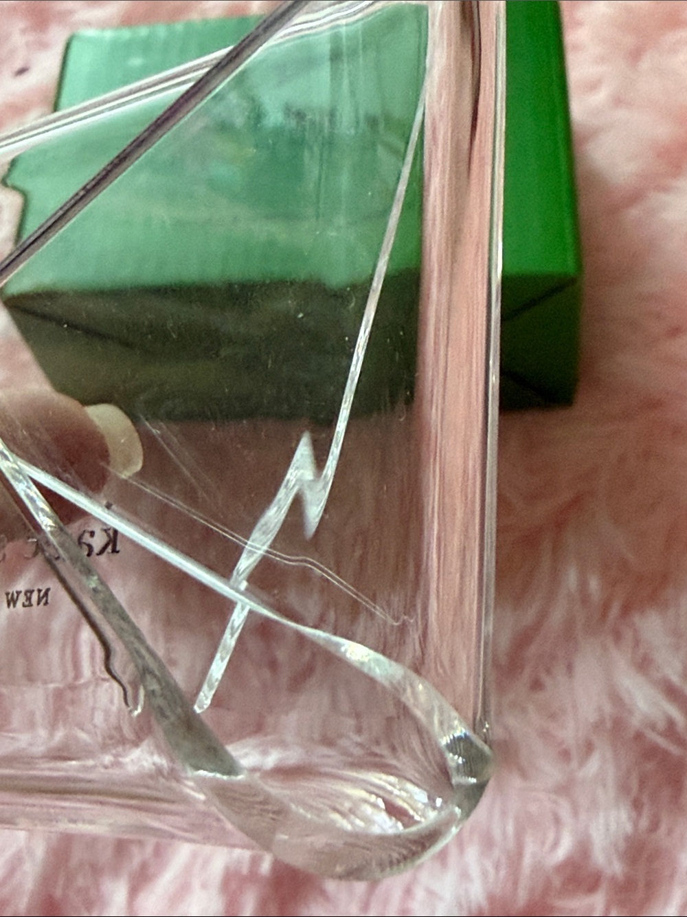 kate spade Clear Acrylic Card Holder with Gold Logo - Picture 5 of 9
